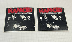 RANCID ランシド Let the Dominoes Fall プロモーション ステッカー 2枚