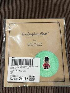  новый товар MACKINTOSH PHILOSOPHY Buckingham Bear полотенце носовой платок / Macintosh firosofi-BUCKINGHAM BEAR носовой платок 