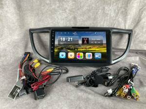 9インチ RM系 CR-V 専用 パネル CarPlay アンドロイド ナビ ディスプレイオーディオ Android12 新品 バックカメラ付 2G/32G