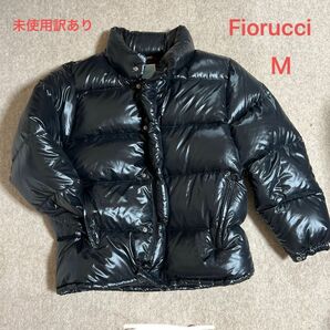 【未使用訳あり】Fiorucci ダウンジャケット M ブラック スキー スノボ 雪 防寒 保温 防風 黒 良質羽毛