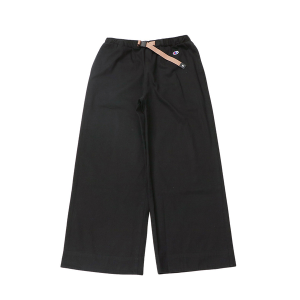 チャンピオン Champion ワイドパンツ ストリート 通勤 レジャー レディース CW-Y203 090 WOMEN WIDE PANTS SAND BLACK M