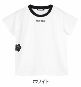 クロミ　マリークヮント　マリクワコラボ　KUROMI×MQ バイカラー Tシャツ　ホワイト