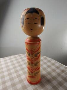 中古品　佐藤武雄作　こけし高さ約31cm　