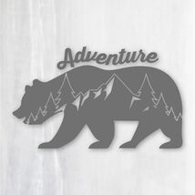 送料無料◆Adventure Bear アドベンチャーベア カッティングステッカー◆ブラック｜15×9cm｜超防水 UVカット 屋外使用可【C034】_画像5