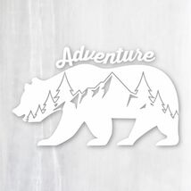 送料無料◆Adventure Bear アドベンチャーベア カッティングステッカー◆ブラック｜25×15cm｜超防水 UVカット 屋外使用可【C034】_画像4