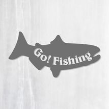 送料無料◆Go!Fishing ゴー!フィッシング カッティングステッカー◆ホワイト｜20×10cm｜超防水 UVカット 屋外使用可【C044】_画像6