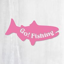 送料無料◆Go!Fishing ゴー!フィッシング カッティングステッカー◆ホワイト｜20×10cm｜超防水 UVカット 屋外使用可【C044】_画像9