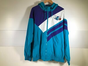 Mitchell&Ness ミッチェルアンドネス バスケライトウェイトジャケット Charlotte Hornets サイズL 長袖 ジャケット メンズ ユーズド