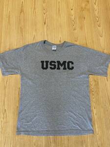  prompt decision carriage less . Vintage soffe usmc T-shirt 50/50 size L America sea .. army thing military gray America army the US armed forces 