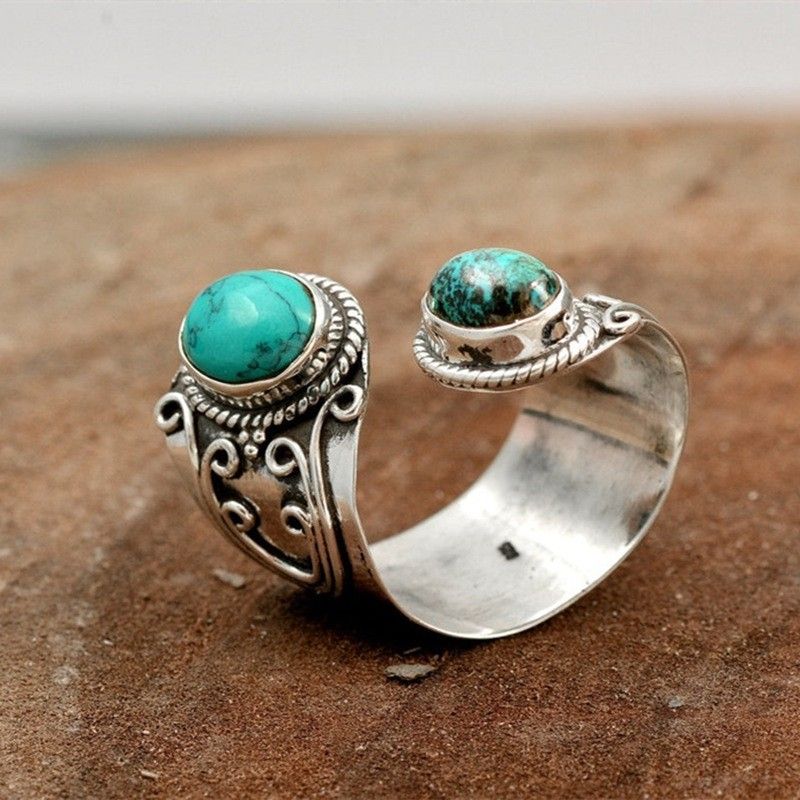 NAVAJO 【OLD PAWN】1960〜70's GEM Blue Wind Turquoise ブルー