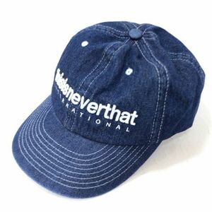 thisisneverthat ディスイズネバーザット INTL. Denim Cap Blue キャップ インディゴ