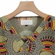 fennica フェニカ African Print 半袖プルオーバーシャツ 1 カーキ_画像3
