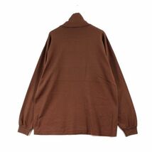 AURALEE オーラリー 20AW LUSTER PLAITING HI NECK L/S TEE タートルネックカットソー 4 ブラウン_画像2