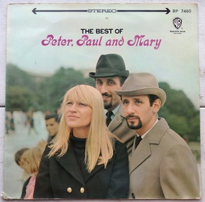 LP PETER, PAUL AND MARY ザ・ベスト・オブ・ピーター・ポール・アンド・マリー BP-7460 ペラジャケ 赤盤