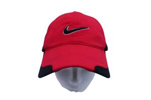 【美品】NIKE GOLF(ナイキゴルフ) キャップ 赤 メンズ フリーサイズ ゴルフ用品 2306-0092 中古