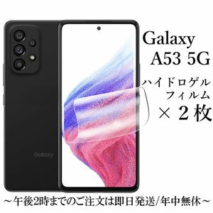 送料無料★Galaxy A53 5G SC-53C SCG15 ハイドロゲルフィルム×2枚 