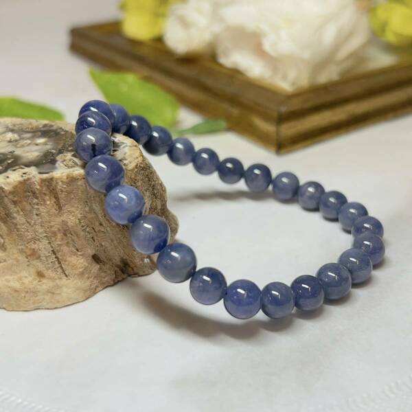 【E6799】タンザナイト＊ブレスレット＊7.5㎜＊Tanzanite＊bracelet