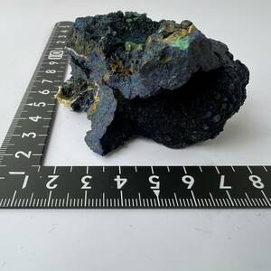 【E21984】マラカイトを伴うアジュライト アジュライト 藍銅鉱 岩絵の具 マラカイト Azurite 天然石 原石 鉱物 パワ