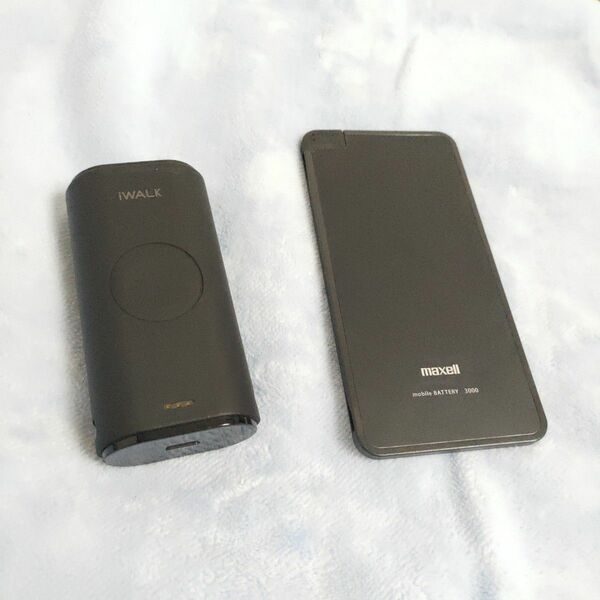 iwalk モバイルバッテリーと MPC-RTL3000P 薄い 持ち運び 2個セット