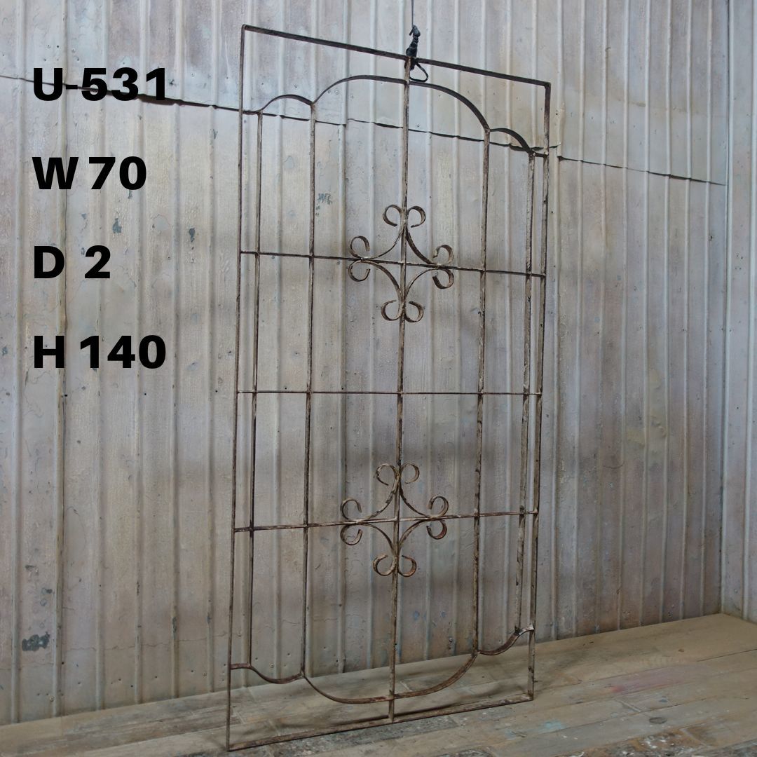 U♪W×H 大型アンティークアイアンフェンス ガーデニング