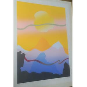 Art hand Auction New Secunda work A Good Morning 1985 Hand-signed Limited edition Silkscreen Authentic Work Authentic Current Artwork Fine Art Painting Yang Feng Shui, artwork, print, silk screen