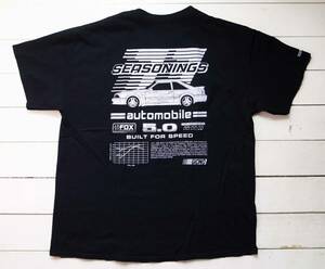 SEASONING シーズニング automoobile チューニングカーTシャツ XL 黒 今宿／MASA／藤原ヒロシ THE PARKING GINZA