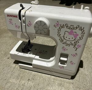  Hello Kitty JANOME Janome Sanrio compact швейная машина б/у товар 