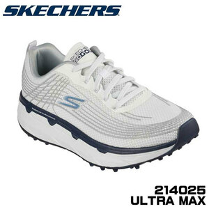 214025 スケッチャーズ ウルトラ マックス ゴルフシューズ ホワイト/グレー(ブルー) 27.5cm 日本正規品 SKECHERS 2022 送料無料 即納