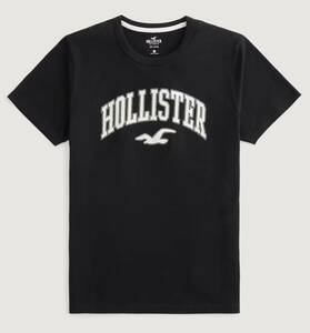 HOLLISTER♪ホリスター/バーシティ ロゴグラフィックTシャツ / 黒 / US XXL /