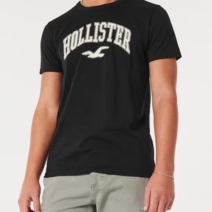 HOLLISTER♪ホリスター/バーシティ ロゴグラフィックTシャツ / 黒 / US XXL /の画像4