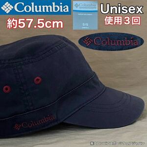 美品 Columbia(コロンビア)アウトドア キャップ ユニセックス ネイビー 使用3回 56-59cm 帽子 ハット グランピング スポーツ UVカット
