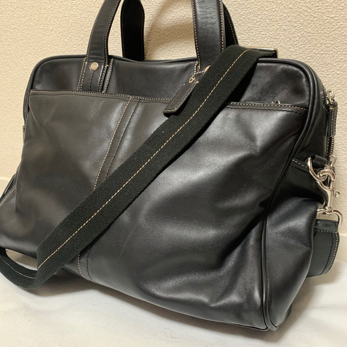 新品COACH レザー ビジネス ブラック A4 F72309 ブラック|PayPayフリマ