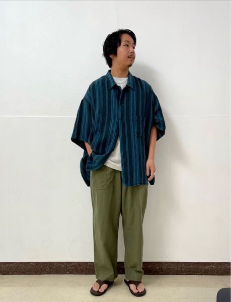 10XL リネン ストライプ シャツ 【鷲崎健着用】