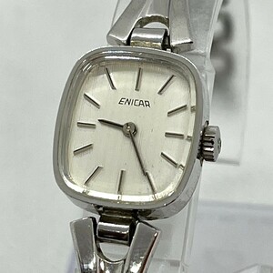  Vintage enikaENICAR женские наручные часы Швейцария Showa Retro работа товар механический завод TH1802