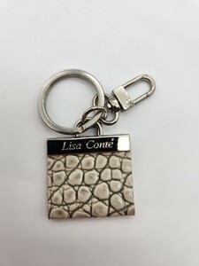 リサコンテ Lisa Conte キーリング キーホルダー レザーキーホルダー アクセサリー シルバー 銀 silver 柄物