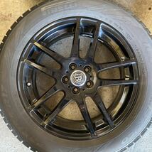 17インチアルミホイール 17×7J OFF48 美品　225/55R17 フォレスターSH5 スタッドレスタイヤ4本セット_画像2