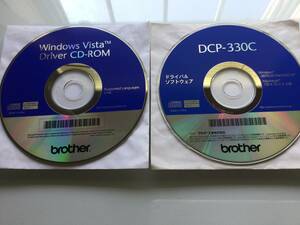 ブラザー DCP-330C 用ドライバ&ソフトCD @未使用2枚組@ Windows98〜Vista/Mac OS 10.2.4〜対応