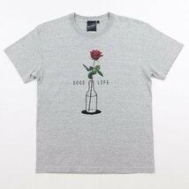 極上 BEAMS ビームス 半袖Tシャツ GOOD LIFE プリント Size M #98415 送料360円 アメカジ Tee カジュアル バラ 薔薇_画像1