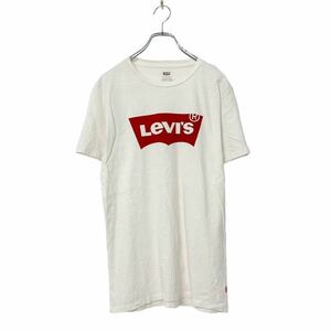 Levi's 半袖 ロゴ プリント Tシャツ S ホワイト レッド リーバイス シンプル カジュアル アメカジ Tee 古着卸 アメリカ仕入 a508-5229