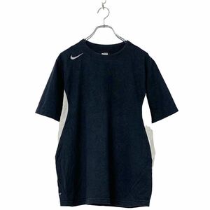 NIKE 半袖 ロゴ プリント Tシャツ L ブラック ホワイト 大きめ シンプル スポーツ 古着卸 アメリカ仕入 a508-5482