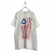 Reebok 半袖 プリント Tシャツ XL ホワイト リーボック 星条旗風 古着卸 アメリカ仕入 a508-5591_画像1