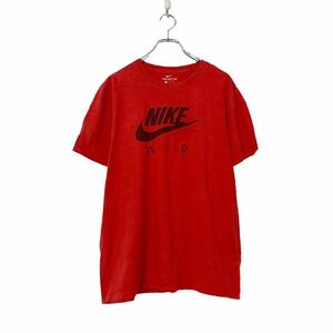 NIKE 半袖 ロゴ プリント Tシャツ L レッド ブラック ナイキ ヴィンテージ スポーツ シンプル 古着卸 アメリカ仕入 a508-5569