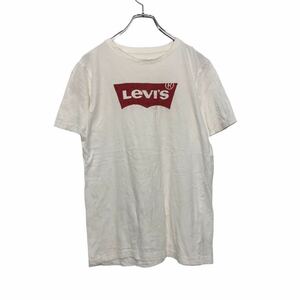 Levi's 半袖 プリントTシャツ XL ホワイト レッド リーバイス ロゴ シンプル 古着卸 アメリカ仕入 a508-5609