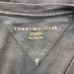 TOMMY HILFIGER 半袖 ロゴ Tシャツ XL ネイビー トミーヒルフィガー ビッグサイズ ストリート 古着卸 アメリカ仕入 a507-6851の画像8