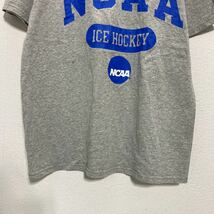 Champion 半袖 プリント Tシャツ M グレー ブルー チャンピオン メキシコ製 NCAA アイスホッケー スポーツ 古着卸 アメリカ仕入 a507-6861_画像3