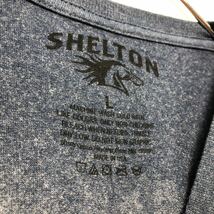 Shelton 半袖 プリントTシャツ L ブルー ホワイト シェルトン ビッグプリント 古着卸 アメリカ仕入 a507-6829_画像7