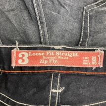 Zara Jeans デニムパンツ W30 ザラ ルーズフィットストレート ブラック 古着卸 アメリカ仕入 2307-1365_画像9