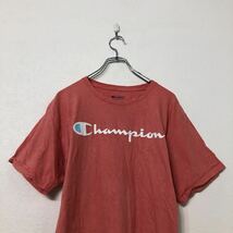 champion 半袖 プリントTシャツ M ライトオレンジ ホワイト チャンピオン 古着卸 アメリカ仕入 a508-5067_画像2