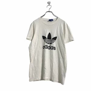 adidas 半袖 ロゴ Tシャツ M ホワイト アディダス ビッグロゴ 古着卸 アメリカ仕入 a508-5148