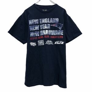 TEAM APPAREL NFL 半袖 プリントTシャツ M ネイビー ホワイト レッド チーム アパレル アメフト スポーツ 古着卸 アメリカ仕入 a508-5321